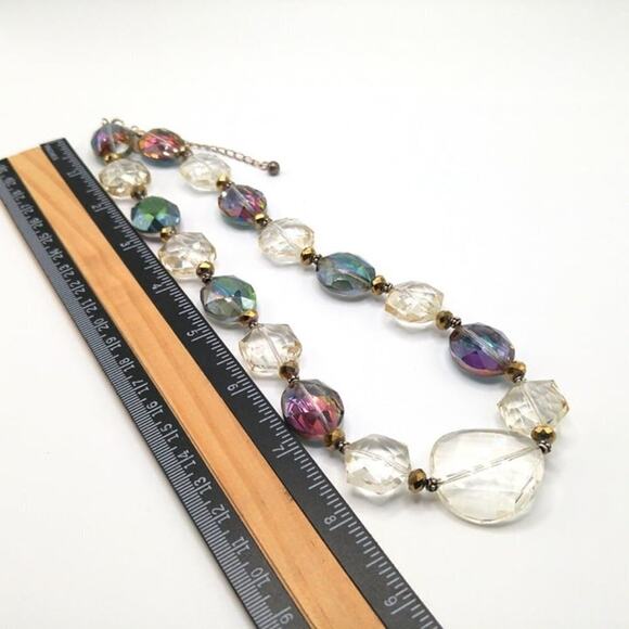 Vintage Large Crystal Donna Dressler Necklace, Sterling Silver, 21 Inches - Picture 9 of 12